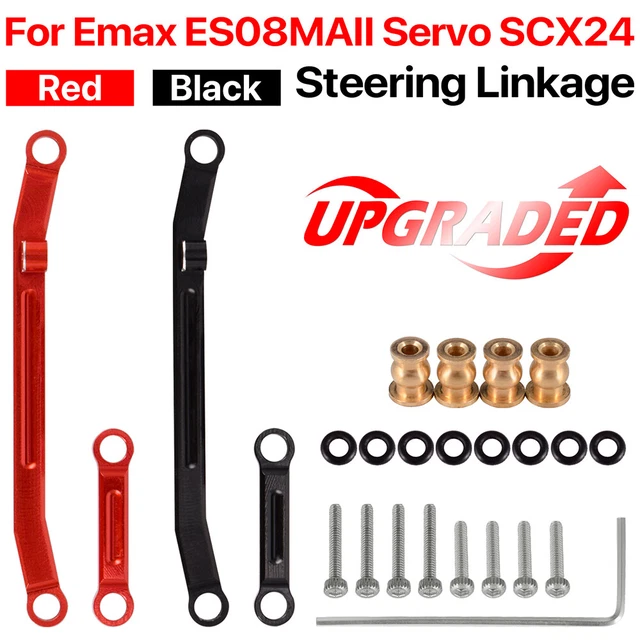 BARRAS DE DIRECCIÓN servo metálicas para Emax Servo SCX24 piezas de
