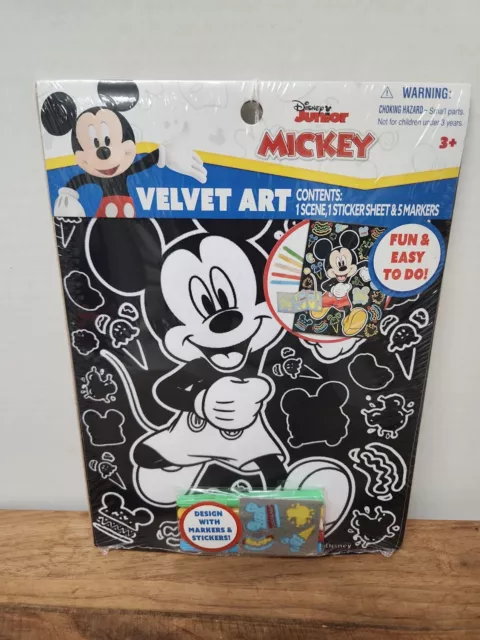 Vintage 90's Starline Velvet Fuzzy Art Poster Markers Coloring Sealed Space  Rare