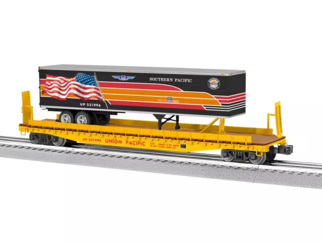 Lionel 2326050 O Scale Union Pacific Southern Pacific Heritage TOFC Flatcar