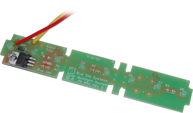 Sistema de retroiluminación Blue Sea - 8065B-BSS 8/5/3 POS 12V (1EA)
