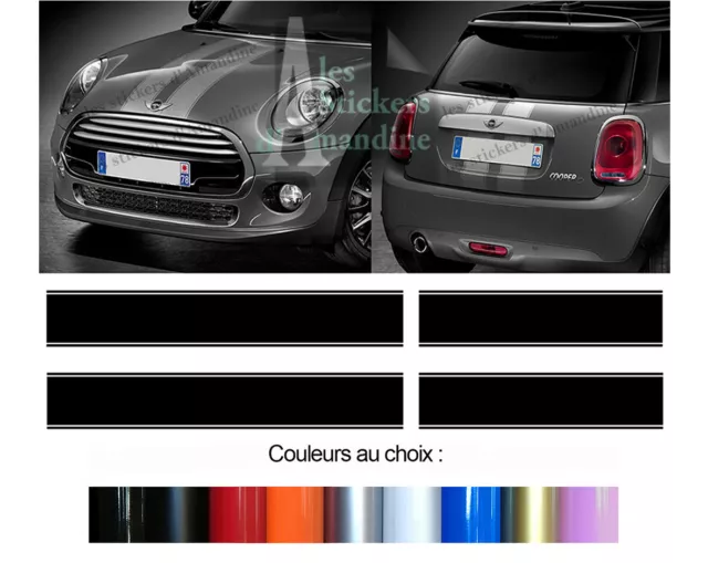 Set De Bandes Pour Mini Cooper " Style Marylebone " Deco Auto Sticker Bd405.