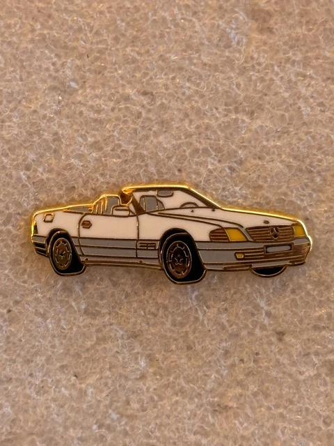 Pin's DAIMLER / MERCEDES COUPÉ CABRIOLET 300 SL blanche par