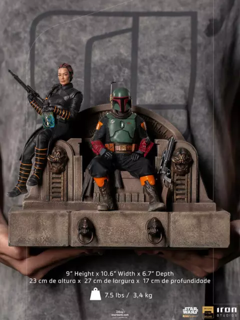 Star Wars The Mandalorian Boba Fett & Fennec Shand 1:10 Iron Studios Sideshow