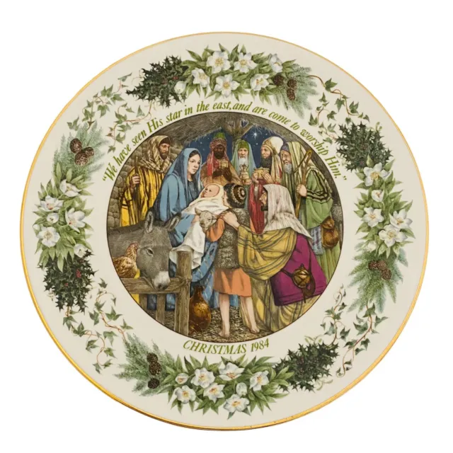 Elizabethan China The Nativity 1984 Collectors Christmas Plate Womans Weekly