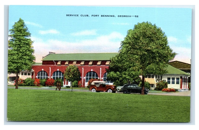 Postcard Service Club, Fort Benning, Georgia T89