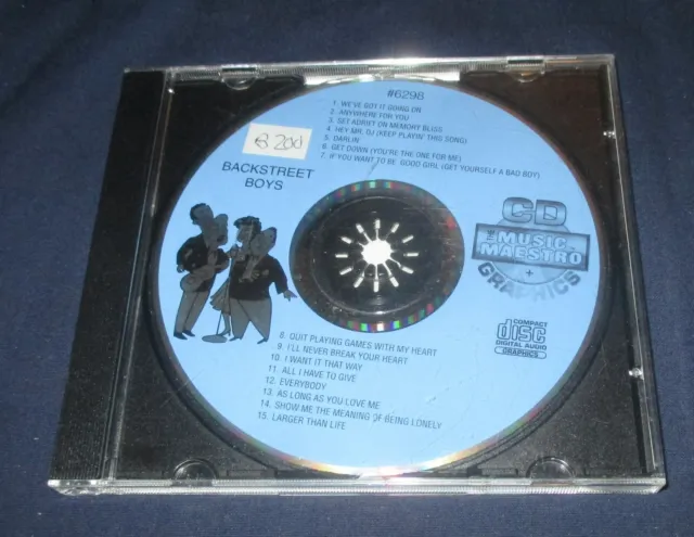 Music Maestro #6298 - Backstreet Boys Best (Karaoke CD+G)