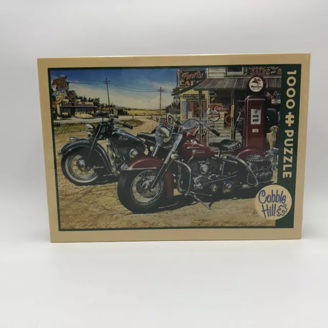 New Cobble Hill 80062 1000 Piece Puzzle Two for the Road  SEALED Motorcycles