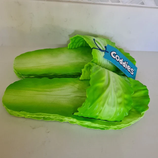 Coddies Cabbage Creepers UK9/US9.5/EU42-43 Novelty Sliders