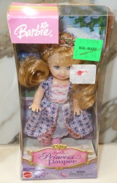 NEW Barbie as The Princess & the Pauper Kelly Doll Purple Dress No. C4948 C6302