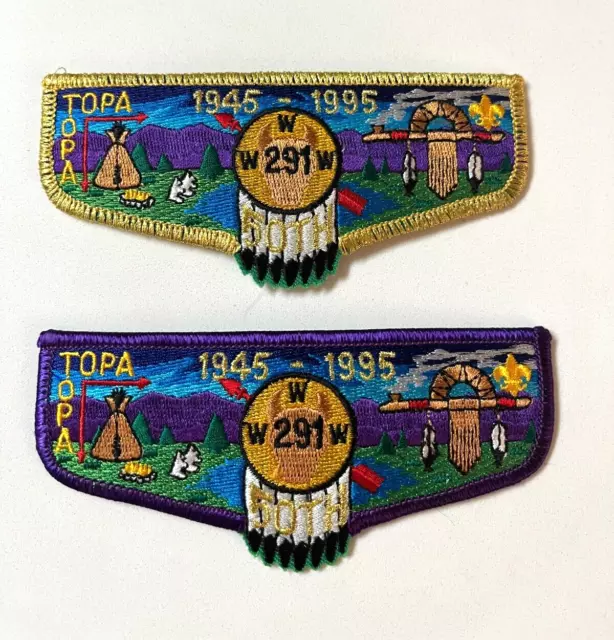 OA 291 Topa Topa Lodge Flap Lot S62 S63 50th Anniversary Set