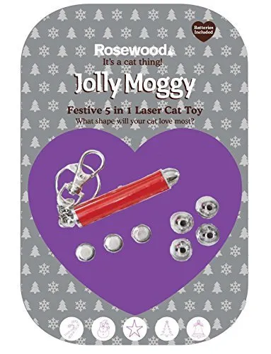Jolly Moggy Festive 5 in 1 Laser Katzenspielzeug RWW38882