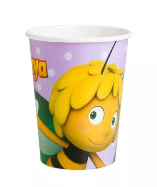 Maya the Bee 7pc Partyware Set Cups Plates Napkins Table Cover Candles Balloons 3