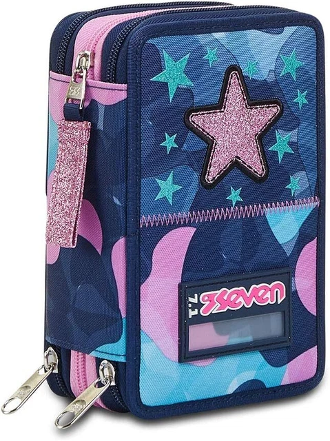 Astuccio 3 Zip Seven Charming Girl 44990