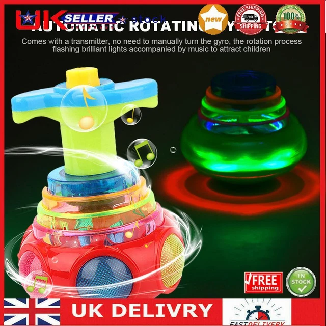 Colorful Flashing Rotating Toy Safe Music Spinning Top Toys for Kids Party Gifts