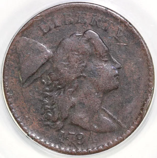 1794 1c S-44 Head of 94 Liberty Cap Large Cent ANACS F 15 DETAILS CORRODED