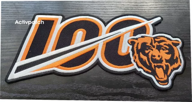 2019 Chicago Bears 100 Anniversary Centennial logo Patch 10" NFL Football