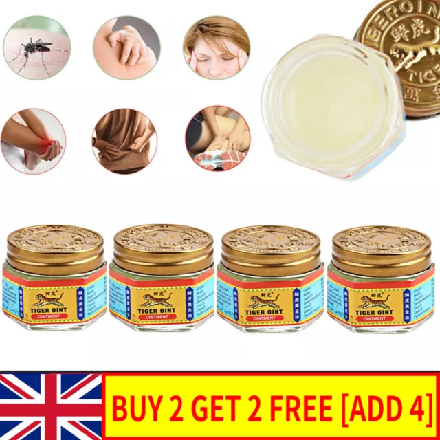 REDUCED!  21ML White TIGER BALM LARGE NEW STOCK BUY 2 GET 2 FREE  OFFER UK