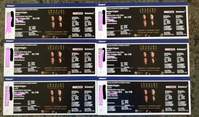Biglietto per il Concerto Imagine Dragons Ippodromo Di Milano 11 Giugno 2022
