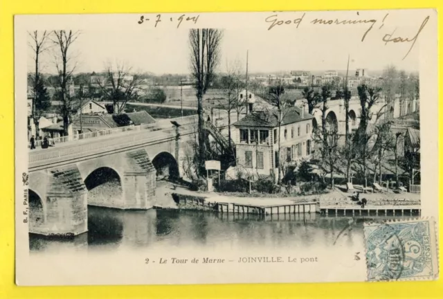 cpa JOINVILLE Val de Marne Le PONT, L'HERMITAGE RESTAURANT Entreprise MAÇONNERIE