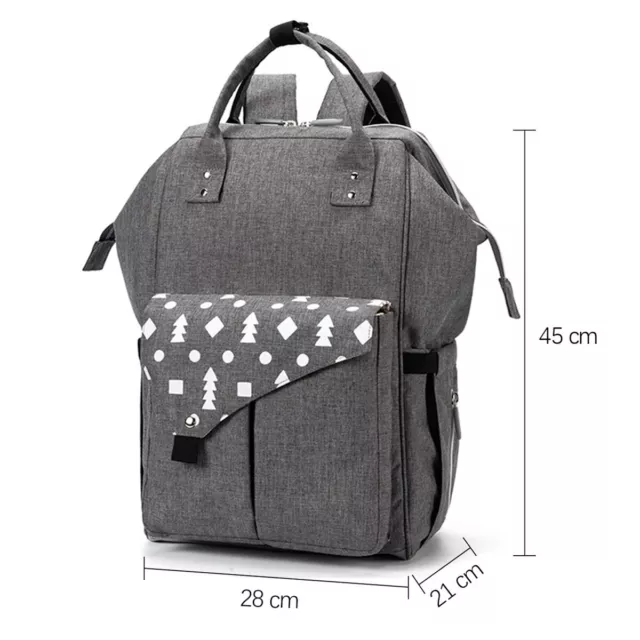 Große Wickeltasche Wickelrucksack Kinderwagentasche Baby Windel Rucksack Tasche 3