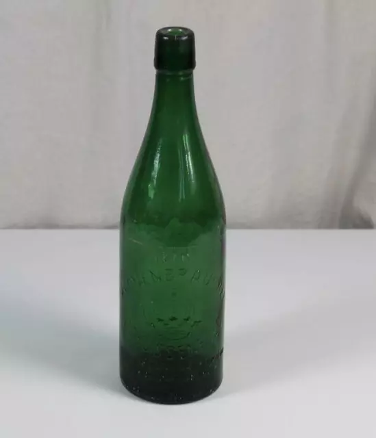 C8 / Vetro Bottiglia di Birra Con Rilievo Lettering - Kronenbrauerei
