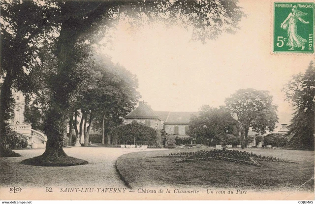 95 - SAINT LEU TAVERNY S08084 Ch�teau de la Chaumette Un Coin du Parc En l'�tat