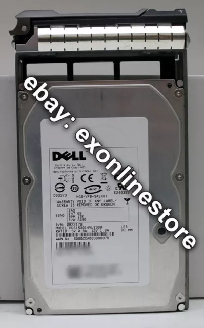 GX198 - 146GB 15K 3Gbps SAS 3.5" Hot-Swap HDD