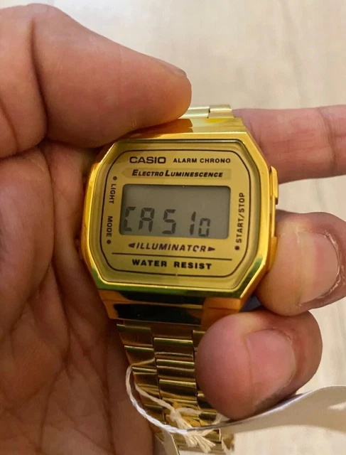 Casio A168WG-9EF Retro Mens Watch - Gold