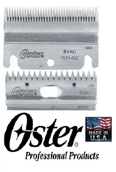 Oster/Stewart TOP&BOTTOM Clipmaster Clipper BLADE Combo Pack  Model # 83AU/84AU
