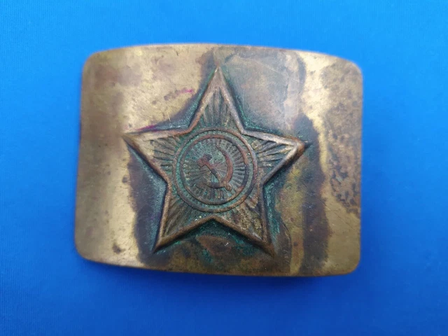 Stella Rossa Vecchia fibbia di un soldato dell'esercito sovietico dell'URSS