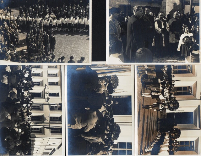 MONDOVI - 1935 Inaugurazione delle Scuole. 10 Diverse fotografie