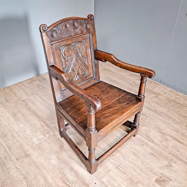 17th Century Oak Wainscot Chair