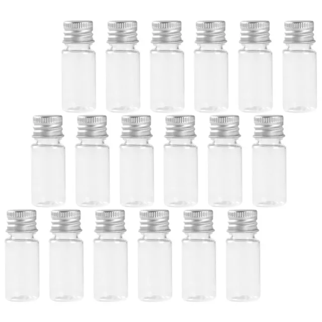 30 pcs Transparent Test Tube with Screw Caps Plastic Tube with Lids Candy