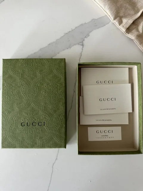 Gucci Empty Green Gift Box - Bag + Gift Card Envelope