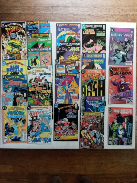 Secret Origins (Vol 3 DC 1986) Lot of 24 comics btwn #1-45+Special SEE DESCRIPTN