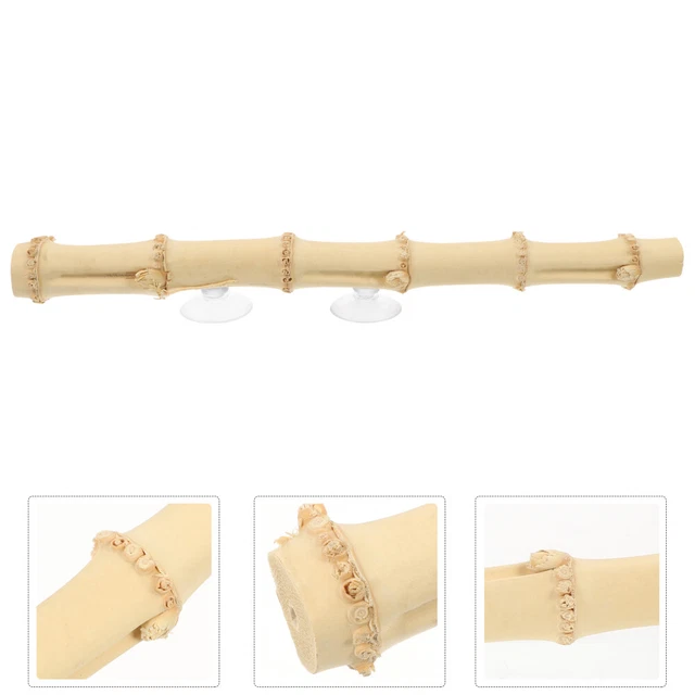 Accessorio drago barbuto simulazione ramo bambù rettile ramo lucertola rappresentante