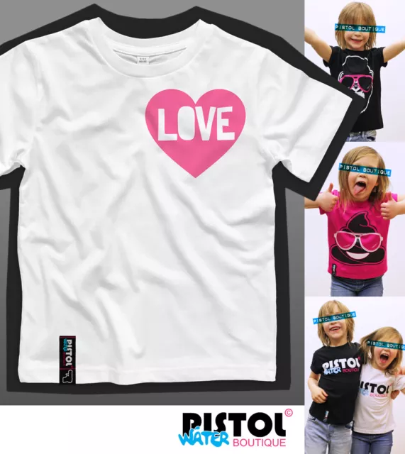 Acqua Pistol Boutique Bambini Unisex Bambini Bambine Love Cuore Logo Bianco