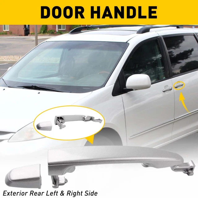 2x For 6921308020 Toyota Sienna 2004-10 Rear Left Right Sliding Door Door Handle