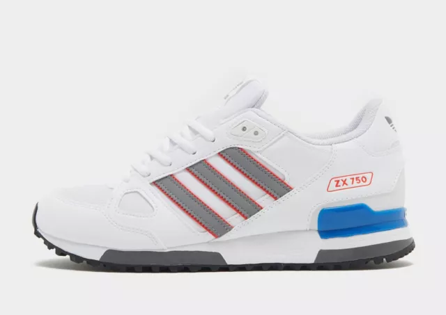 Authentisch Adidas Originals ZX 750® (Herren Größen UK 8, 8,5, 9 & 11) weiß/grau