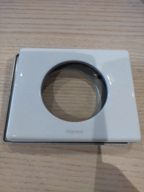 Plaque Double Legrand CELIANE 66782 - Aluminium Naturel Satiné, Neuve