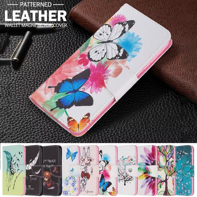 For Samsung S23 S22 S21 S20 FE Note20 Ultra S10 Case Leather Wallet Flip Cover