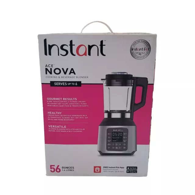  Instant Pot Ace Nova Cooking Blender, Hot and Cold, 9 One Touch  Programs, 56 oz, 1000W: Home & Kitchen