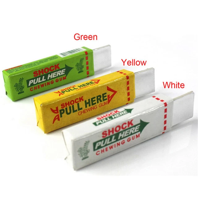 1 Pc Shocking Gum -Shocking Electric Shock Novelty Bubble Gum Prank Trick