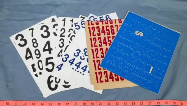 Lot De Adhésif Lettres Et Numéros Décalques Dq