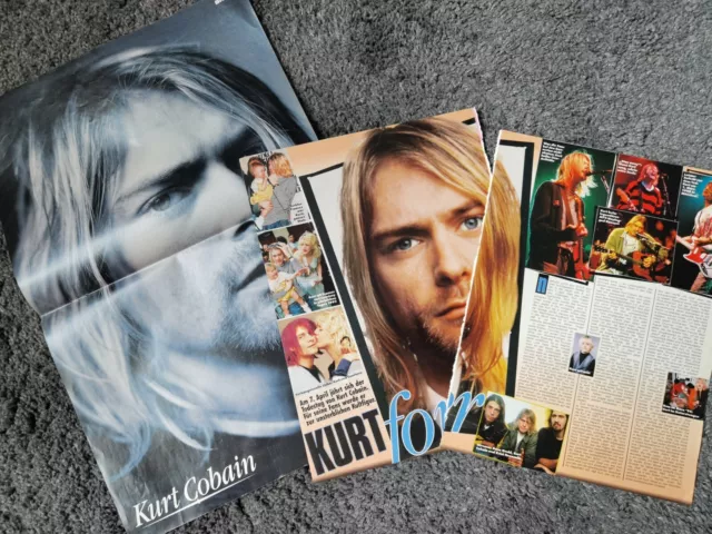 Poster und Bericht Kurt Cobain Nirvana Bravo Clippings