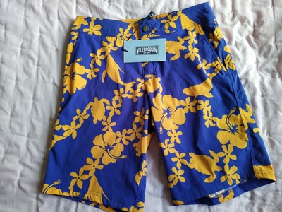 taglia media VILEBREQUIN Hawaiana Tropical Floreale Stampato Nuotare Pantaloncini BAULI 