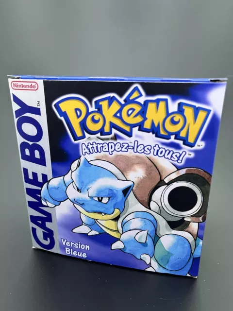 Boite de jeux Pokémon Version Bleue Nintendo Gameboy + Plateau Cale