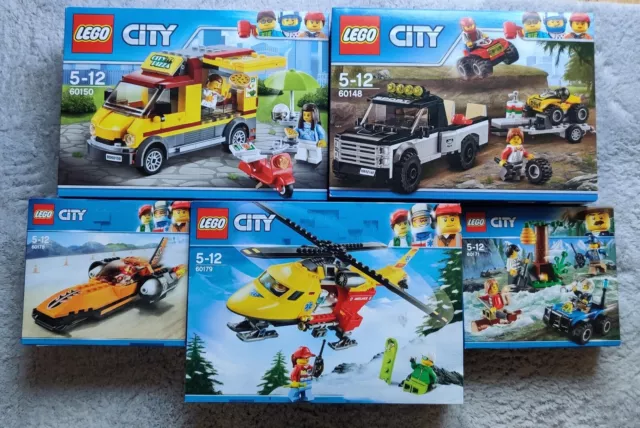 LEGO City Sets -Konvulut aus 5 Sets / 60150 / 60148 / 60178 / 60179 / 60171