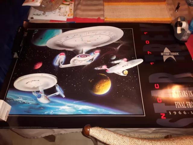 Vintage Star Trek 25th anniversary poster poster