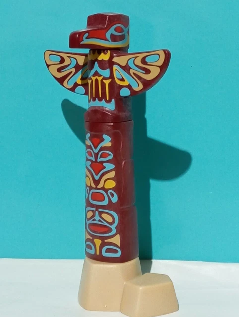 Tête De Totem Playmobil Indiens - Réf 4012 - Série E1107 - Occasion